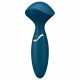 Satisfyer Mini Wand-er - oplaadbare, waterdichte massager vibrator (blauw)