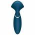 Satisfyer Mini Wand-er - oplaadbare, waterdichte massager vibrator (blauw)