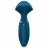 Satisfyer Mini Wand-er - oplaadbare, waterdichte massager vibrator (blauw)