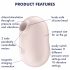 Satisfyer Pro To Go 2 - Oplaadbare luchtdruk clitoris stimulator (beige)