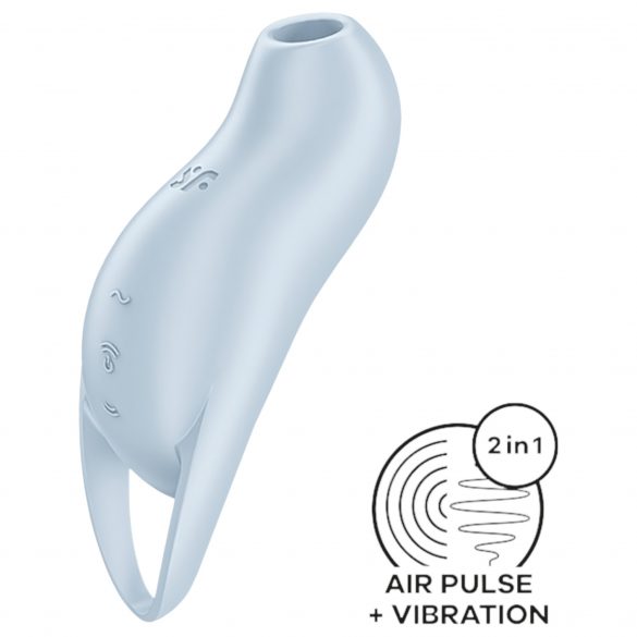 Satisfyer Pocket Pro 1 - oplaadbare luchtgolf clitorisstimulator (blauw)