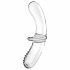 Satisfyer Dubbele Kristal - Dubbelzijdige glazen dildo (transparant)