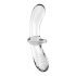 Satisfyer Dubbele Kristal - Dubbelzijdige glazen dildo (transparant)