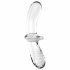 Satisfyer Dubbele Kristal - Dubbelzijdige glazen dildo (transparant)