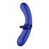 Satisfyer Double Crystal - 2-uiteinden glazen dildo (blauw)