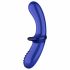 Satisfyer Double Crystal - 2-uiteinden glazen dildo (blauw)