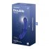 Satisfyer Double Crystal - 2-uiteinden glazen dildo (blauw)