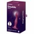 Satisfyer Double Ball-R - zuigvoet gewichtige dildo (rood)