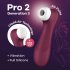 Satisfyer Pro 2 Gen3 - oplaadbare luchtdruk clitoris stimulator (bordeaux)