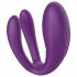 Mrow - draadloze, waterdichte vibrator met 3 motoren (paars)