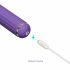 Magische Stick - vibrator met verwisselbare clitorisstimulator (paars)