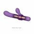 Magische Stick - vibrator met verwisselbare clitorisstimulator (paars)