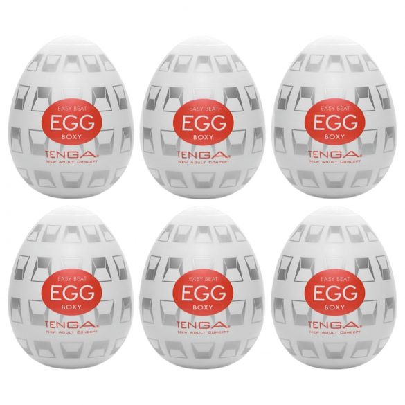 TENGA Egg Boxy - masturbatie-ei (6 stuks)