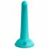 Dillio Nieuwsgierige Vijf - zuignap silicon dildo (15cm) - turquoise