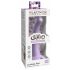 Dillio Curious Five - siliconen dildo met zuignap (15 cm) - paars