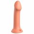 Dillio Grote Held - zuignap siliconen dildo (17cm) - oranje