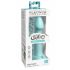 Dillio Big Hero - zuignap basis siliconen dildo (17cm) - turquoise