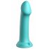 Dillio Big Hero - zuignap basis siliconen dildo (17cm) - turquoise