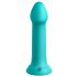 Dillio Big Hero - zuignap basis siliconen dildo (17cm) - turquoise