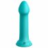 Dillio Big Hero - zuignap basis siliconen dildo (17cm) - turquoise