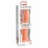 Dillio Wild Thing - zuignap geribbelde dildo (19cm) - oranje