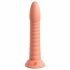 Dillio Wild Thing - zuignap geribbelde dildo (19cm) - oranje