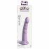 Dillio Slim Zeven - Zuignap Stimulatie Dildo (20cm) - Paars