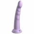 Dillio Slim Zeven - Zuignap Stimulatie Dildo (20cm) - Paars