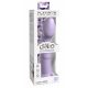 Dillio Super Acht - zuignap siliconen dildo (21cm) - paars