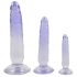 Kristalhelder - Anale Trainer Dildo Set - 3 stuks (transparant-blauw)