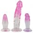 Crystal Clear - anale trainer set - 3 stuks (doorzichtig-roze)