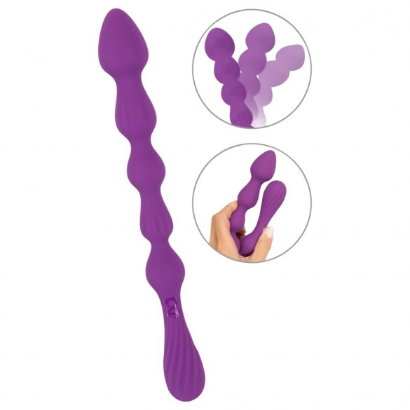 You2Toys - Flexibele anale dildo met bolletjes - (paars)