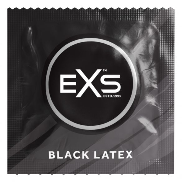 EXS Black - latex condoom - zwart (12 stuks)