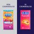 Durex Emoji PleasureMe - geribbeld-gepunt condoom (12 stuks)