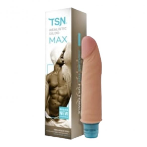 Lonely Max - realistische vibrator (17cm) - naturel