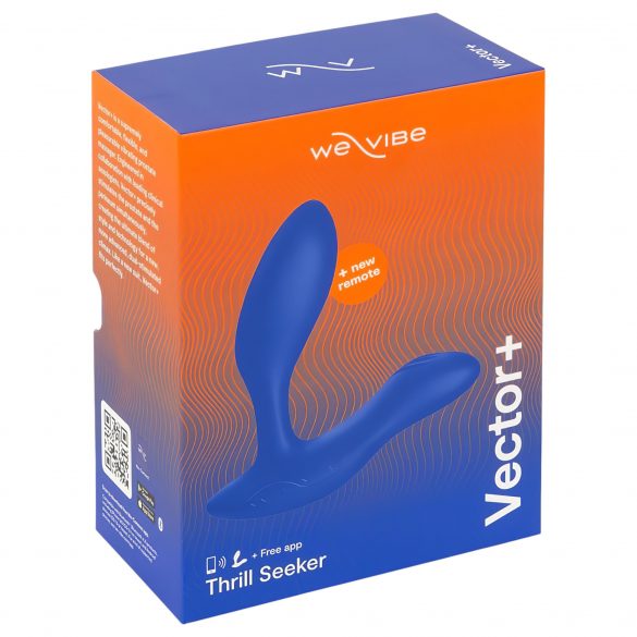 We-Vibe Vector+ - oplaadbare, slimme anale vibrator (blauw)