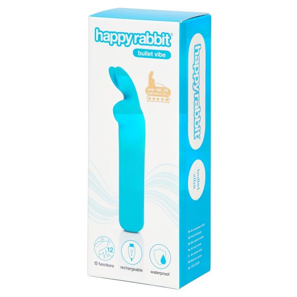 Happyrabbit Bullet - oplaadbare konijn vibrator (blauw)