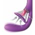 Fantasy For Her - 4-motorige G-punt vibrator en clitoris stimulator (paars)