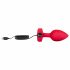 b-vibe heart - oplaadbare, draadloze anale vibrator (rood)