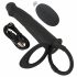 Black Velvets Dubbele F - Strap-on anale vibratie (zwart)