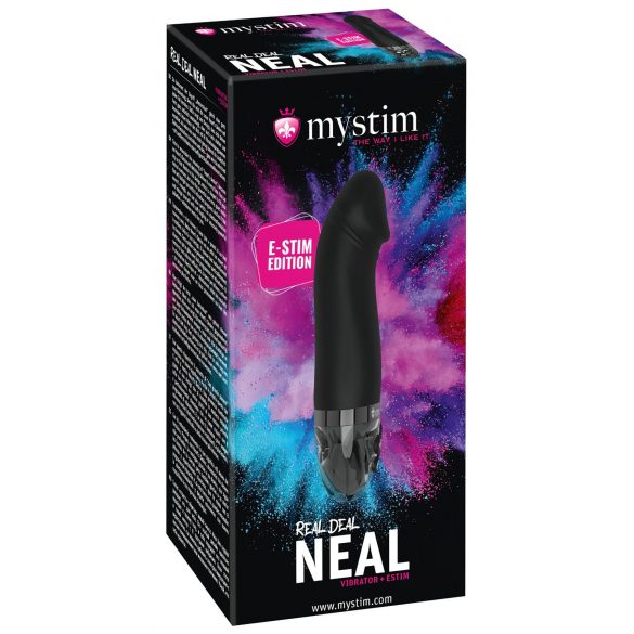 mystim Real Deal Neal E-Stim - oplaadbare elektro vibrator (zwart)