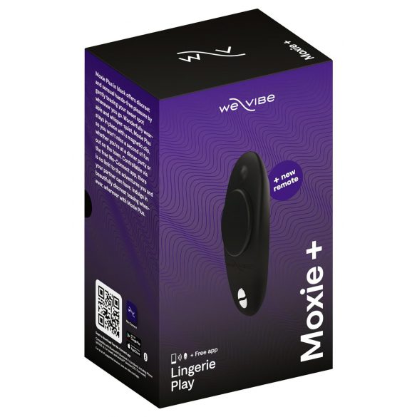 We-Vibe Moxie+ - draadloze slimme clitoris vibrator (zwart)