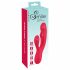 Smile Thumping Konijn - herlaadbare vibrator met 3 motoren (rood)