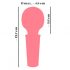 You2Toys Mini Wand - oplaadbare massagevibrator (roze)