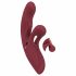 Javida 2 Function Rabbit - oplaadbare vibrator met clitorisarm (rood)