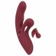 Javida 2 Function Rabbit - oplaadbare vibrator met clitorisarm (rood)