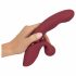 Javida 2 Function Rabbit - oplaadbare vibrator met clitorisarm (rood)