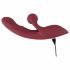 Javida 2 Function Rabbit - oplaadbare vibrator met clitorisarm (rood)