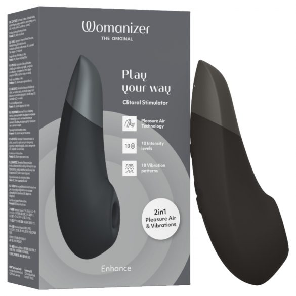 Womanizer Enhance - luchtdrukclitoris stimulator (zwart)