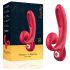 Sweet Play - tongvibrator met clitorisstimulator (rood)